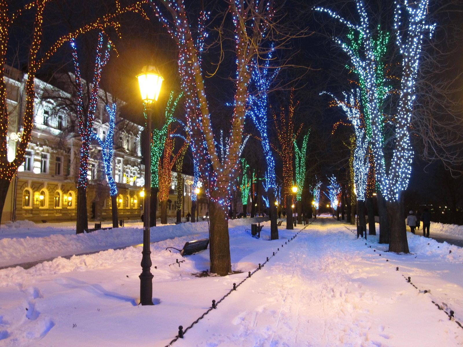 Приморський бульвар взимку